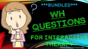 Preview of WH Questions (Who, What, Where & Why) *BUNDLED*