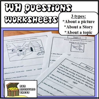 wh questions worksheet teaching resources teachers pay teachers