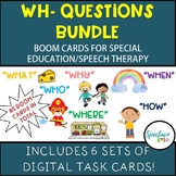 WH Questions mega bundle for Kindergarten Speech therapy b