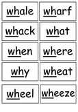 WH Sound Printables