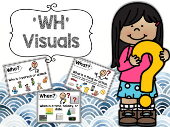Preview of WH Visuals for Special Education and Autism