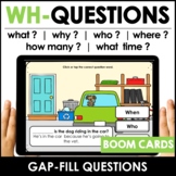 WH question word BOOM CARDS™ – Digital Task Cards for ESL