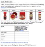 WHAP (AP World History) 1200-1450 Spice Price Game
