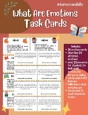 WHAT ARE EMOTIONS TASK CARDS (SEL)