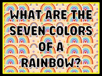 WHAT ARE THE SEVEN COLORS OF A RAINBOW? Rainbow Door Décor by Swati Sharma