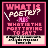 WHAT IS POETRY? & WHAT IS THE POET TRYING TO SAY? analysis