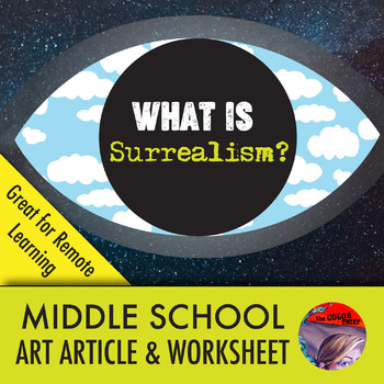 Preview of History of Surrealism: Art Article and Student Worksheet - Print & Digital