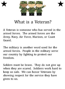 WHAT IS VETERANS DAY WHAT IS A VETERAN? WRITE A LETTER TO A VETERAN