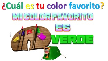 Preview of ¿CUÁL ES TU COLOR FAVORITO? ANIMATED POWER POINT SPANISH CLASS