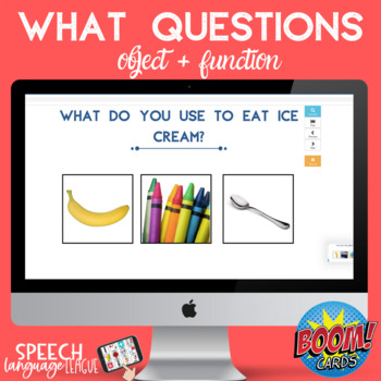 Preview of WHAT Questions | Objects by Function | Speech Therapy
