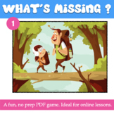 WHAT'S MISSING? GAME FOR ONLINE LESSONS