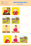 WHAT WILL HAPPEN, 3 pictures sequencing, sequence, speech therapy, ABA, FREEBIE