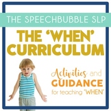 When Questions Curriculum with Short Stories for Speech Therapy