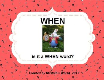 Preview of WHEN Is It A When Word?