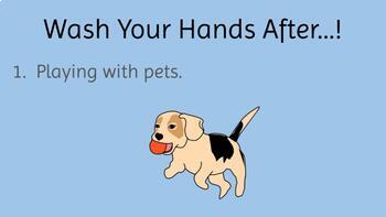 Preview of WHEN TO WASH YOUR HANDS FOR KIDS DISTANCE LEARNING