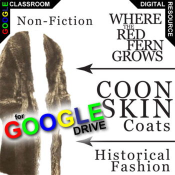 Preview of WHERE THE RED FERN GROWS Nonfiction Reading Passage - Coonskin Coat Text DIGITAL