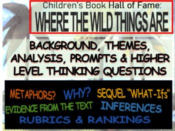 Preview of WHERE THE WILD THINGS ARE Children's Book Hall of Fame: slides, handouts & more