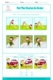 PUT IN ORDER, 3 pictures sequencing, sequence, speech therapy, ABA, FREEBIE