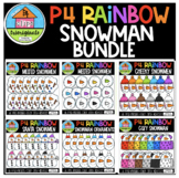 P4 RAINBOW Snowman Bundle (P4Clips Trioriginals)