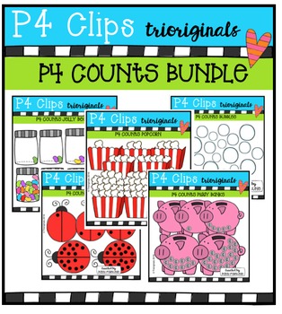 Preview of P4 COUNTS Bundle (P4 Clips Trioriginals Digital Clip Art)