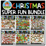 WHILE I DRAW Super Fun Christmas Mix Bundle (P4Clips Trior