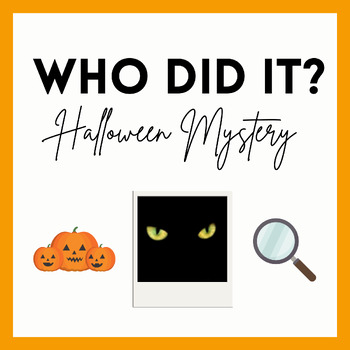 Preview of WHO DID IT? Halloween Monster Mash Mystery