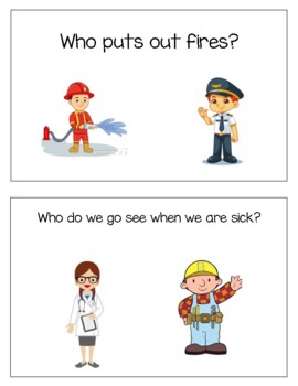 Preview of WHO QUESTIONS - Speech Therapy Visual Cards