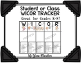 WICOR Tracker Student or Class Chart - For All Ages!