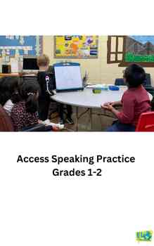 Preview of WIDA ACCESS Speaking Test Practice Grades 1-2