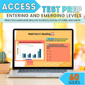 Preview of WIDA ACCESS Test Prep - Entering & Emerging - ESL ELL