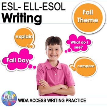 Preview of WIDA ACCESS WRITING PRACTICE Fall Theme ESL ELL ESOL