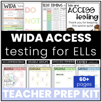 WIDA ACCESS for ELLs Teacher Test Prep Kit BUNDLE by A Unique Little ...