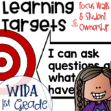 WIDA ELD Learning Targets 1st grade
