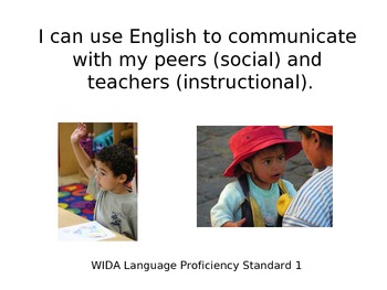 Preview of WIDA Standards Poster
