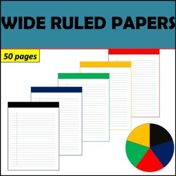 Preview of WIDE RULED PAPERS