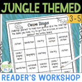 Reader's Workshop Notebooks in a Jungle Theme