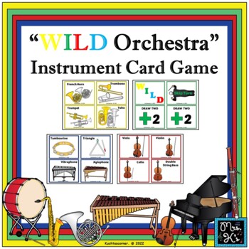 Preview of WILD Orchestra Instrument Card Game - PPT Edition