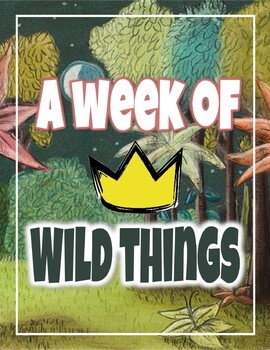 Preview of WILD THINGS week! Pre K & Kindergarten