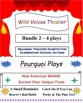 Preview of WILD VOICES READERS' THEATER Bundle 2 for Elementary School casts