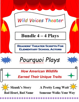Preview of WILD VOICES READERS' THEATER, Bundle 4, For Elementary School casts