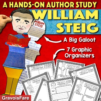 Preview of WILLIAM STEIG AUTHOR STUDY: Activity, Graphic Organizers, Bulletin Board (Shrek)