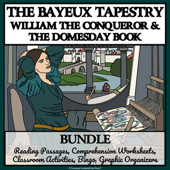 Preview of WILLIAM THE CONQUEROR & BAYEUX TAPESTRY BUNDLE - Comprehension & Activities