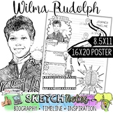 Wilma Rudolph, Women's History, Biography, Timeline, Sketc