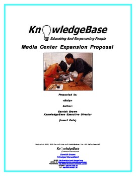 Preview of WINNING Grant Proposal Template - Media Center Expansion (with Budget)