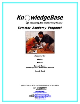 Preview of WINNING Grant Proposal Template - One-Week Summer Computer Camp (with Budget)