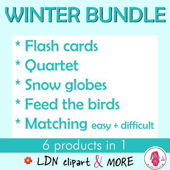 Preview of WINTER BUNDLE, Learn all about winter, easy prep!, Print and go.