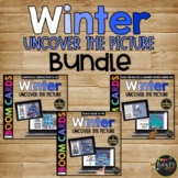 WINTER Boom Cards™ Uncover the Picture BUNDLE Fact Fluency