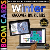 WINTER Boom Cards™ Uncover the Picture Set 3 Place Value B