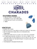 WINTER CHARADES, winter activity, winter game, family game