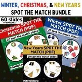 WINTER, CHRISTMAS, NEW YEARS SPOT THE MATCH OT GAME BUNDLE